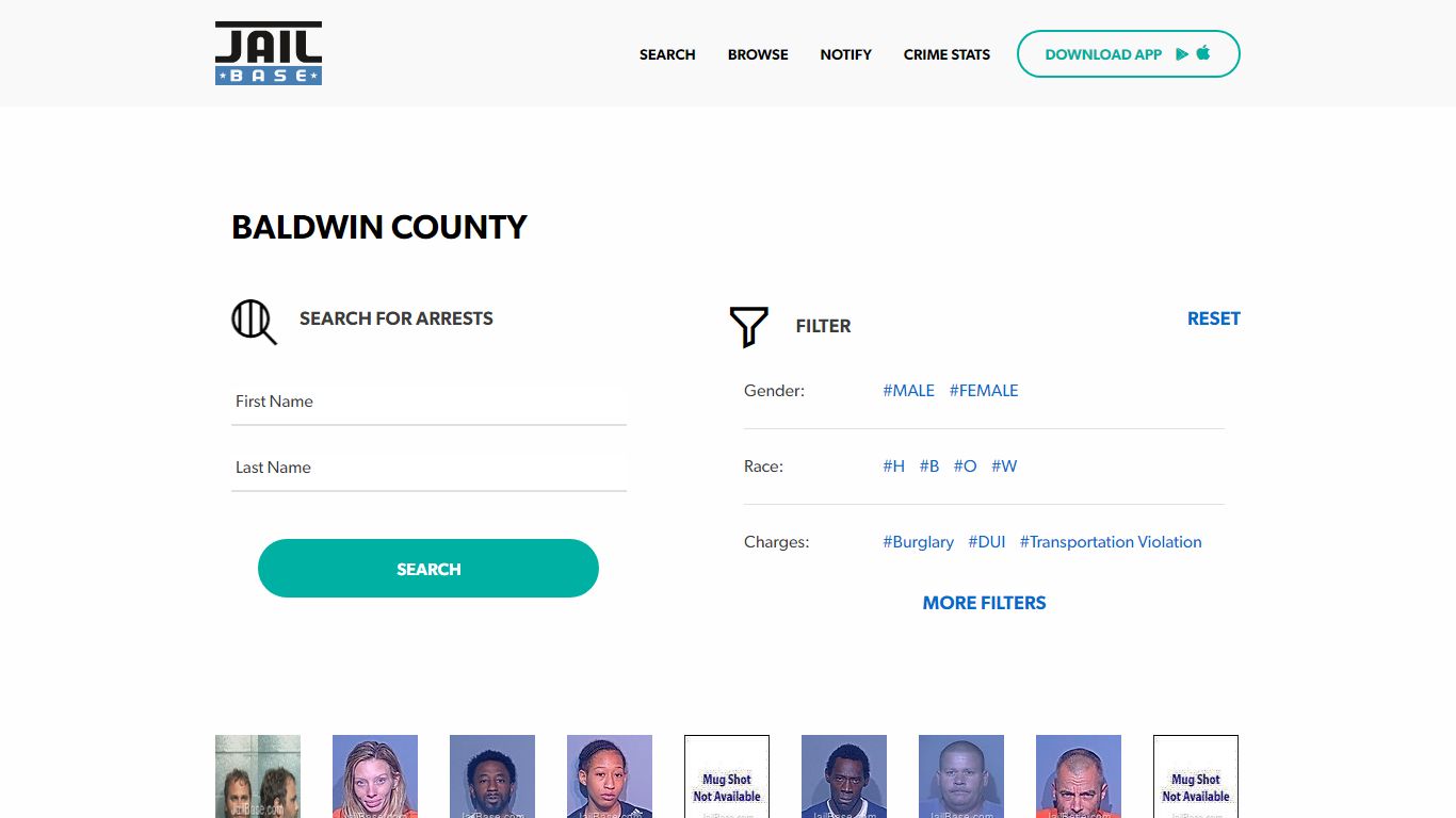 Baldwin County Jail Inmate Search and Mugshots | JailBase